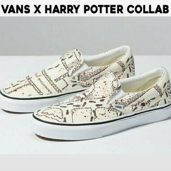 Vans Other - Vans X Harry Potter Mauraders Map Slip On Shoes 11